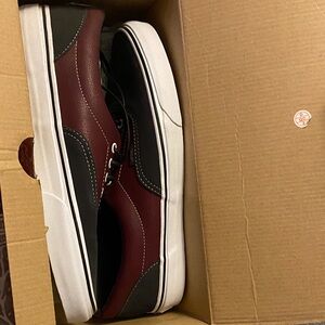 Vans Black and Burgundy Sneakers